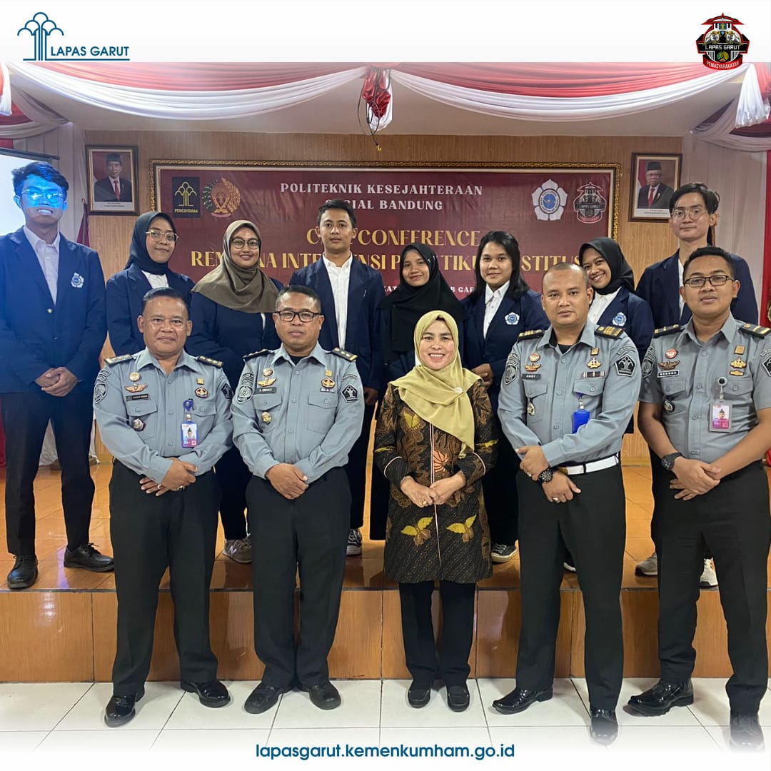 Lembaga Pemasyarakatan Kelas IIB Garut menggelar Case Conference tahap 1 bagi mahasiswa praktikan dari Politeknik Kesejahteraan Sosial Bandung, bertempat di Aula Lapas Garut, belum lama ini.